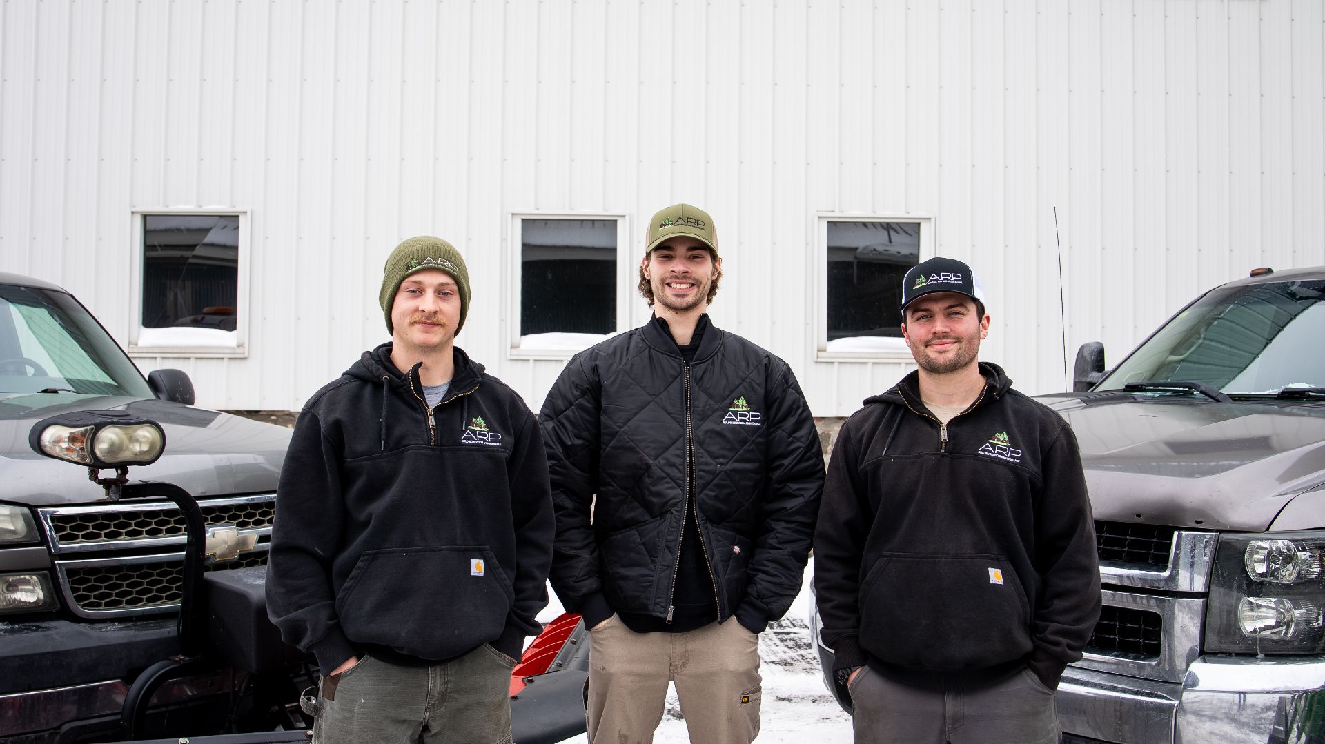 The ARP Building Services crew — veteran-owned landscaping team in Mid-Michigan