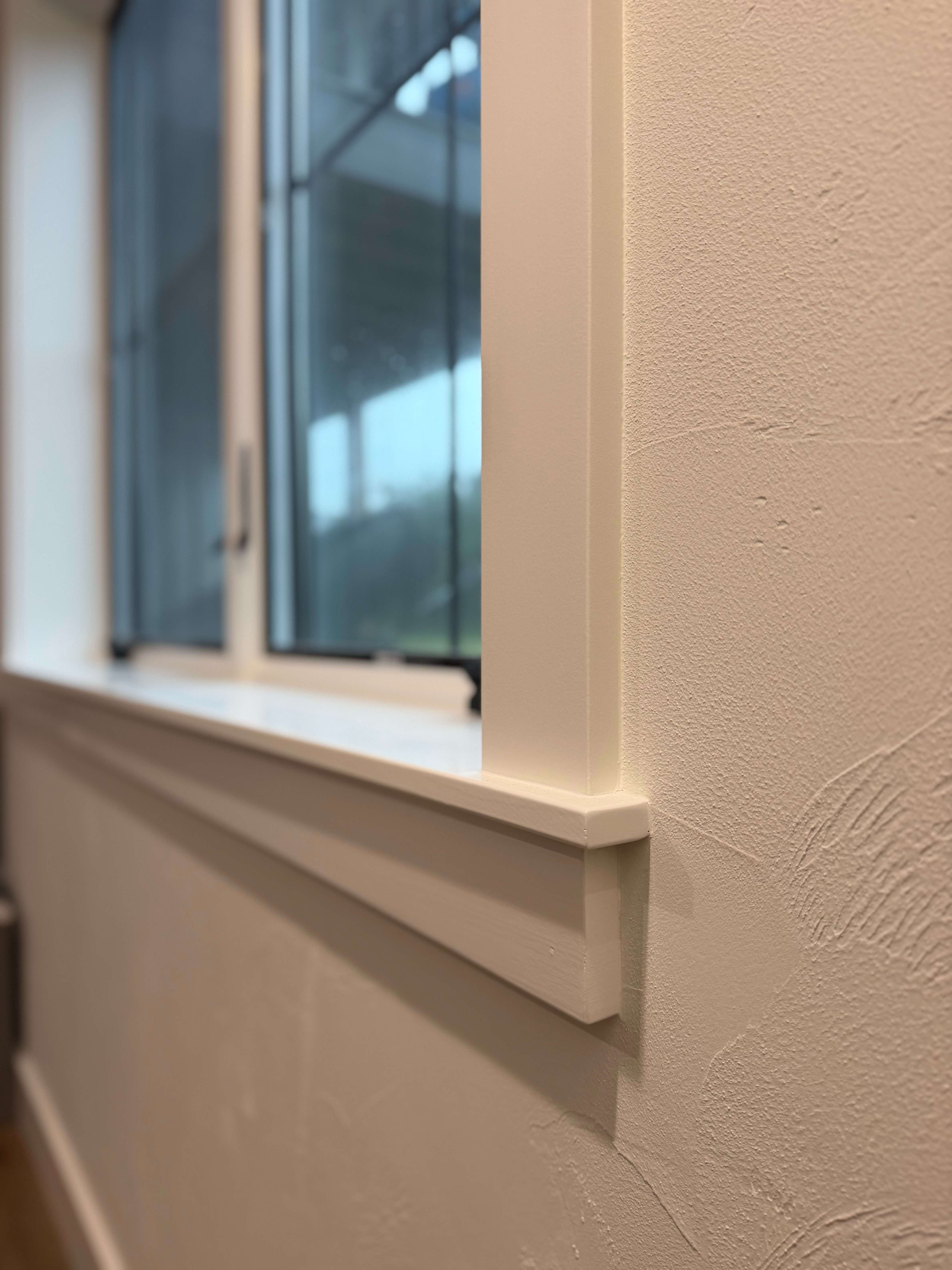 Custom Window Trim & Clean Painted Walls